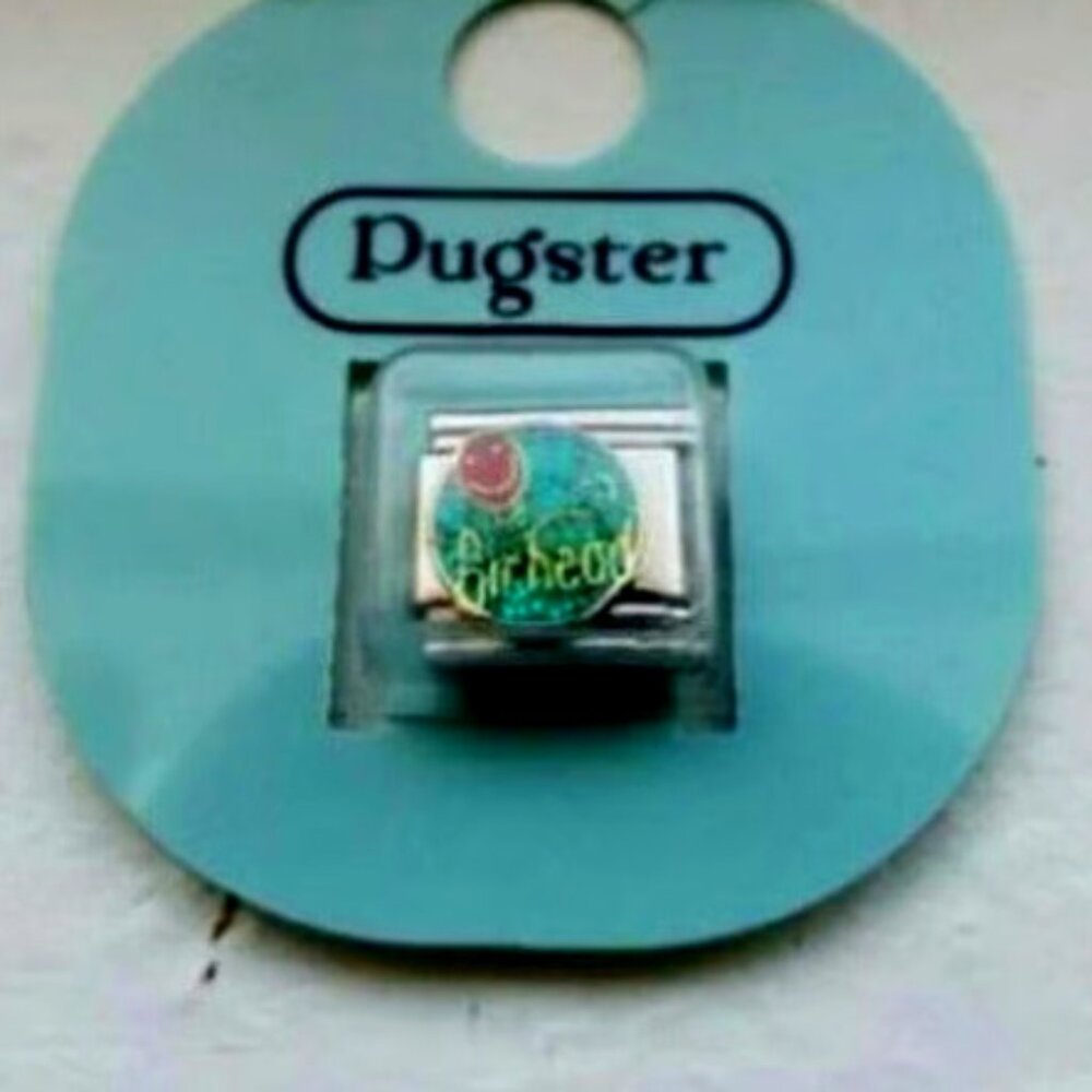 Pugster Air Head Balloon enamel 9mm stainless steel Italian charm bracelet link